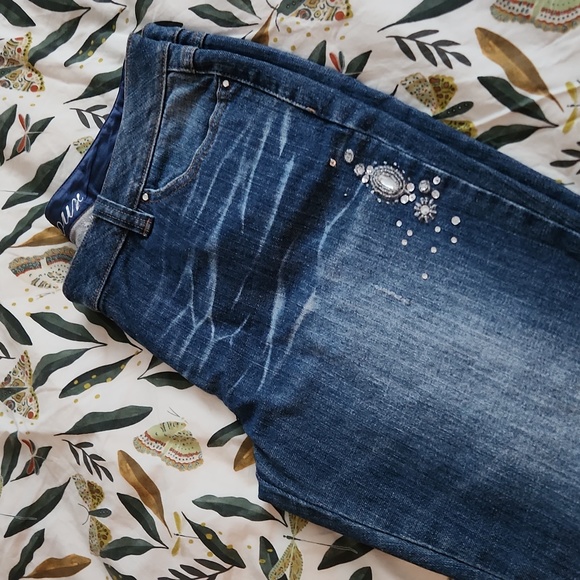 NEXT Glamour Embellished and jeweled jeans size 10 - Picture 2 of 11